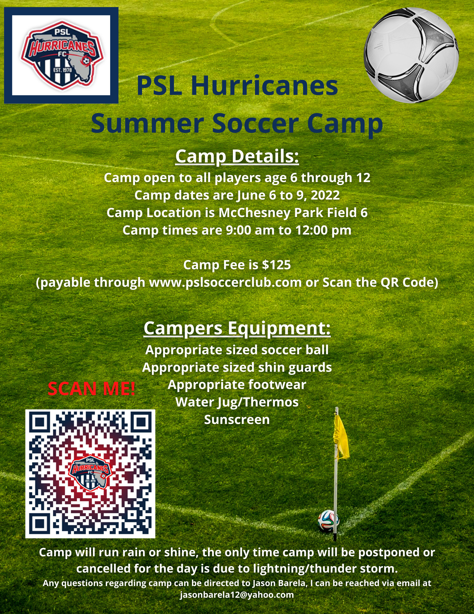 Summer Camp PSL Soccer Club